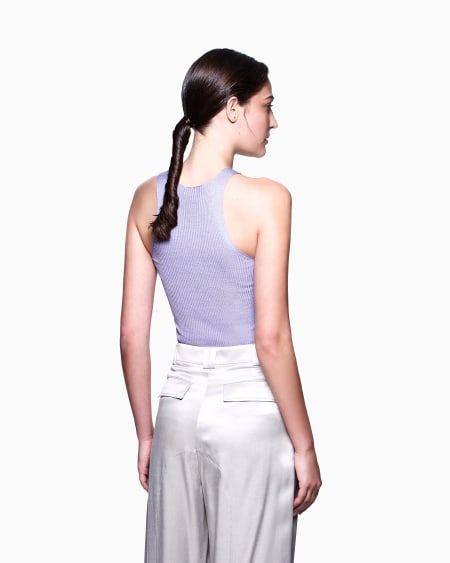 A|x Armani Exchange Silk Knit Top