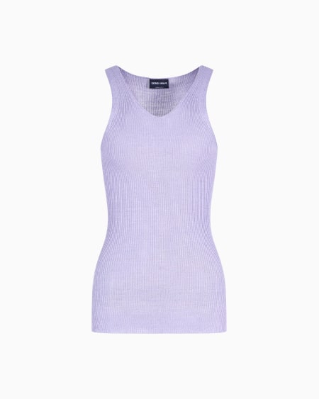 a|x armani exchange Silk knit top