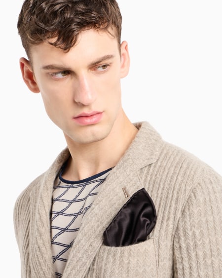 A|x Armani Exchange Silk Pocket Square