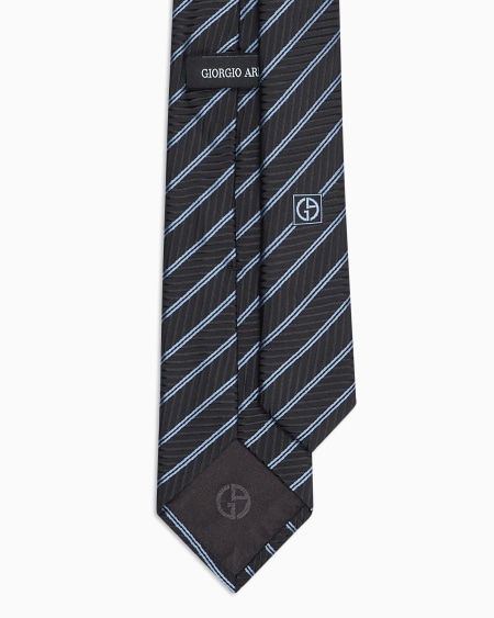 A|x Armani Exchange Silk Regimental Jacquard Tie