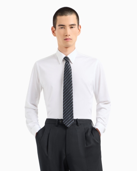 A|x Armani Exchange Silk Regimental Jacquard Tie