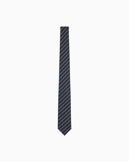 a|x armani exchange Silk regimental jacquard tie