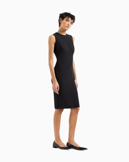 A|x Armani Exchange Silk Sheath Dress