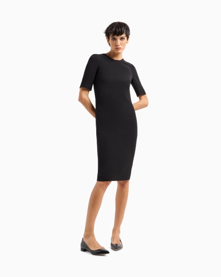 A|x Armani Exchange Silk Tube Dress