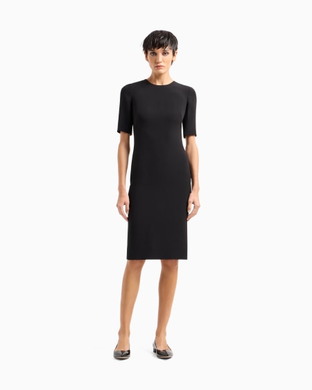 A|x Armani Exchange Silk Tube Dress