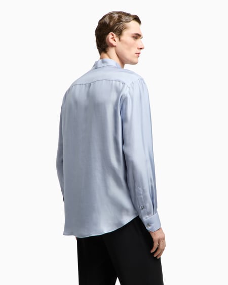 A|x Armani Exchange Silk Twill Shirt