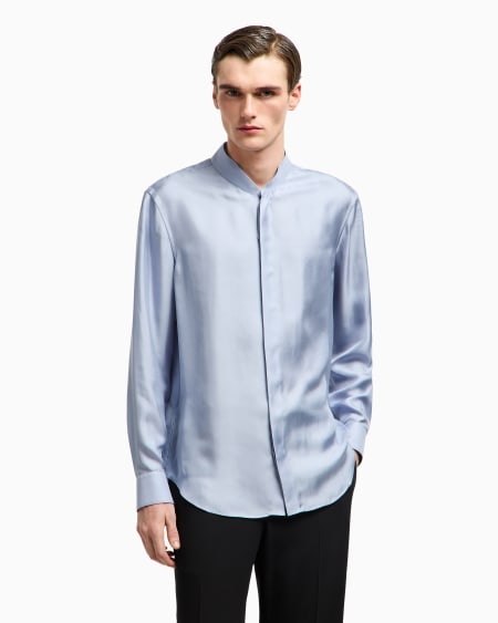 A|x Armani Exchange Silk Twill Shirt