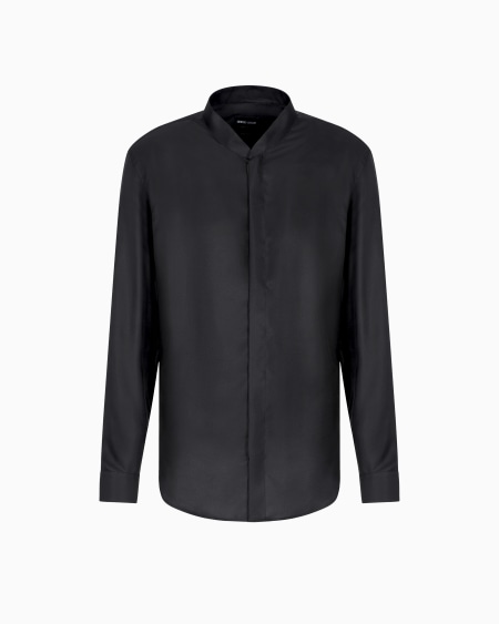 a|x armani exchange Silk twill shirt