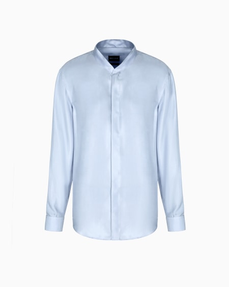 a|x armani exchange Silk twill shirt