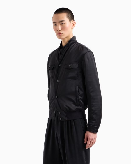 A|x Armani Exchange Silky Technical Fabric Blouson