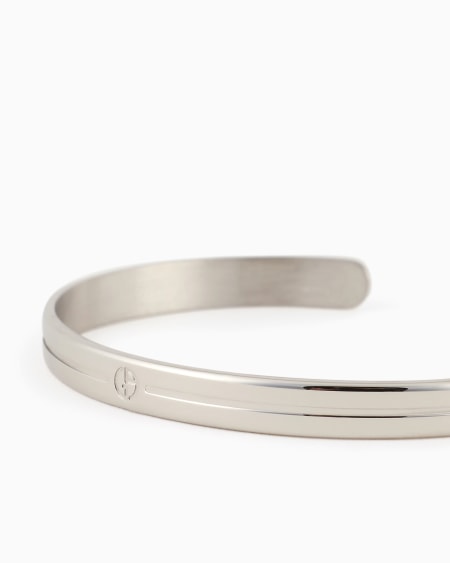 A|x Armani Exchange Silver Bangle