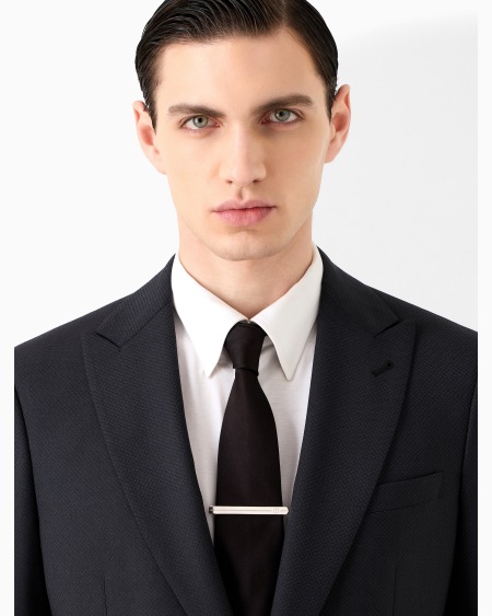 A|x Armani Exchange Silver Tie Bar