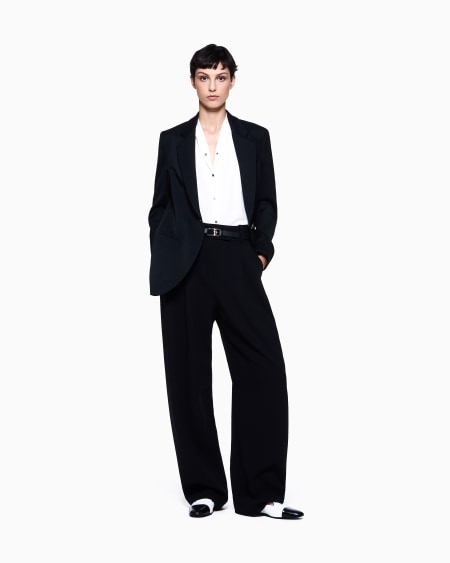 A|x Armani Exchange Single-breasted Wool Jacket