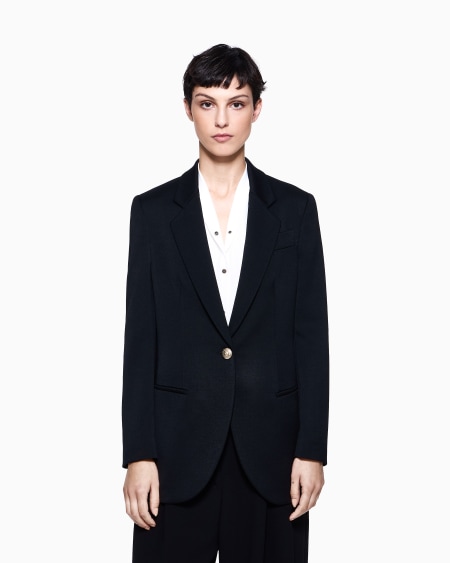 A|x Armani Exchange Single-breasted Wool Jacket