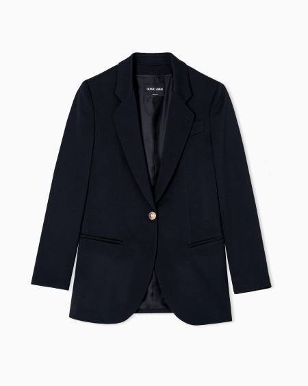 a|x armani exchange Single-breasted wool jacket