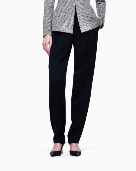A|x Armani Exchange Single-darted Wool Trousers