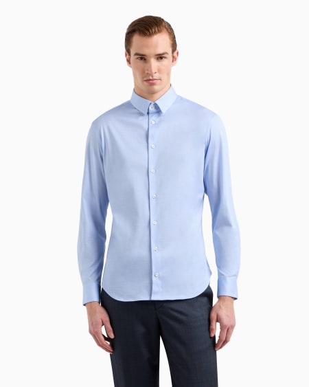 A|x Armani Exchange Slim-fit Cotton Jersey Shirt