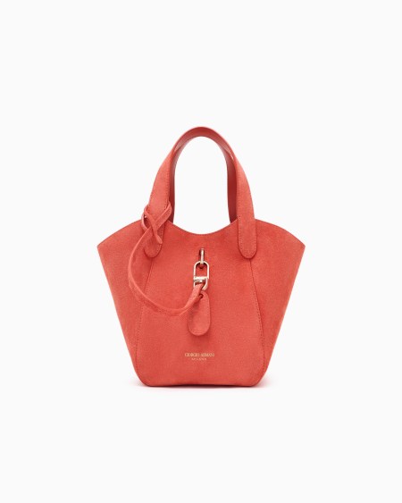 a|x armani exchange Small suede handbag