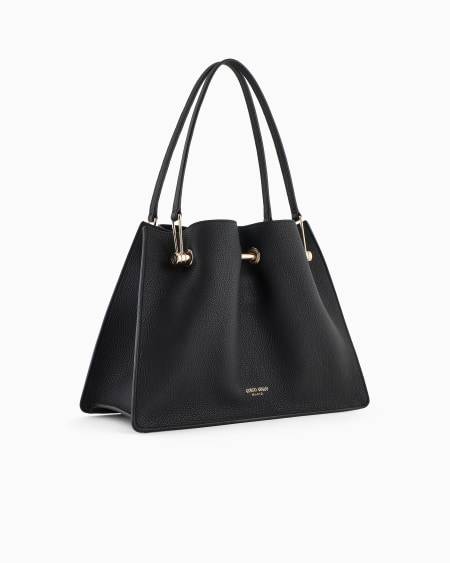 A|x Armani Exchange Small Suede Shopper Bag