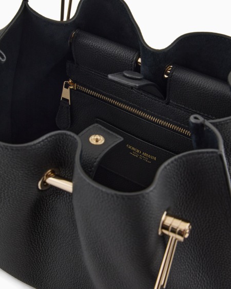 A|x Armani Exchange Small Suede Shopper Bag