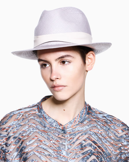 A|x Armani Exchange Straw Hat