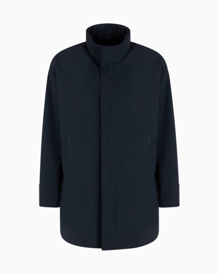 A|x Armani Exchange Stretch Nylon Pea Coat