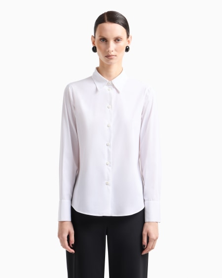 A|x Armani Exchange Stretch Poplin Shirt