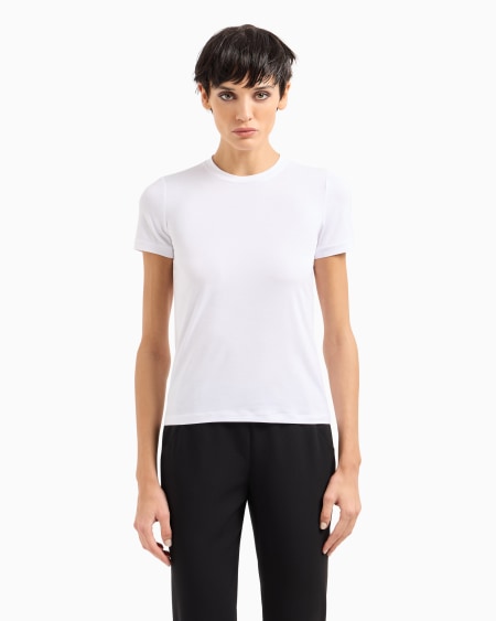 A|x Armani Exchange Stretch Viscose Jersey T-shirt