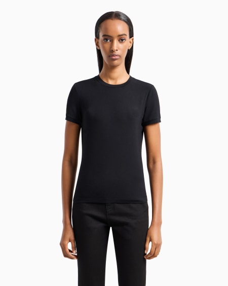 A|x Armani Exchange Stretch Viscose Jersey T-shirt