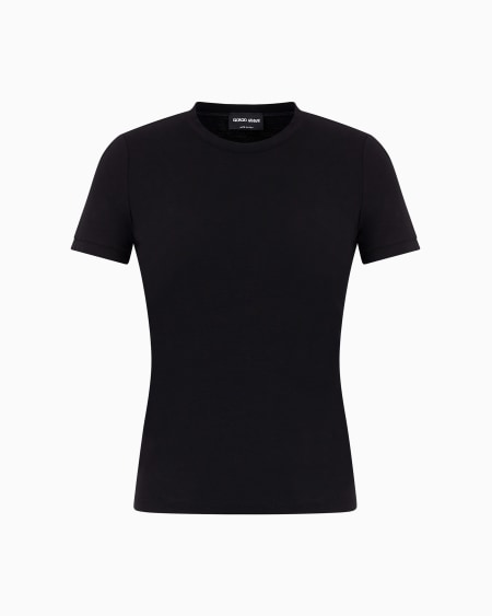 a|x armani exchange Stretch viscose jersey T-shirt