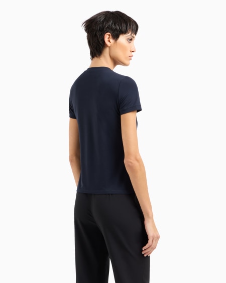 A|x Armani Exchange Stretch Viscose Jersey T-shirt