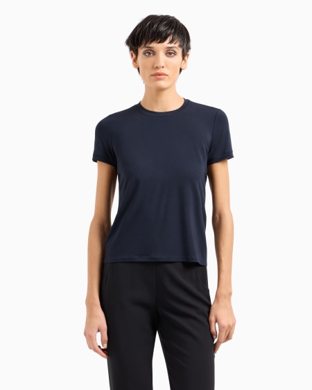 A|x Armani Exchange Stretch Viscose Jersey T-shirt