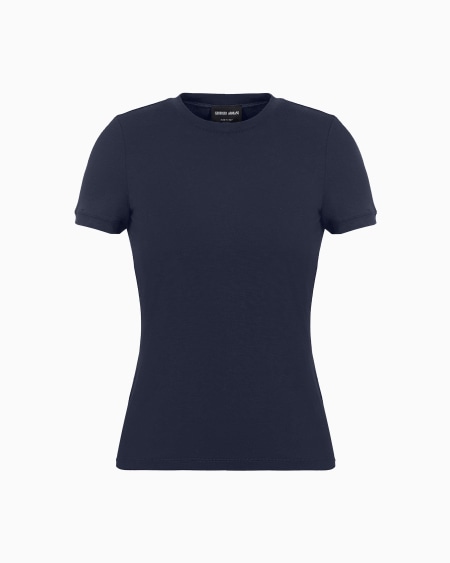 a|x armani exchange Stretch viscose jersey T-shirt