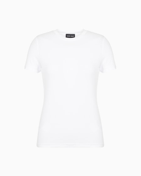 a|x armani exchange Stretch viscose jersey T-shirt