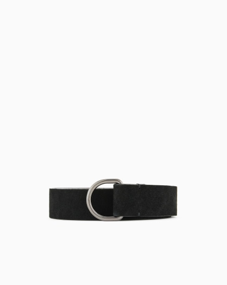 a|x armani exchange Suede and leather belt