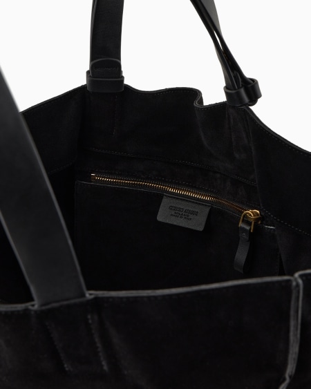 A|x Armani Exchange Suede And Leather Shopper