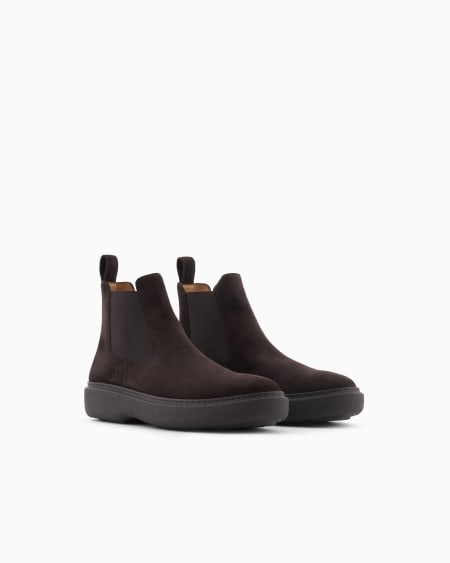 A|x Armani Exchange Suede Ankle Boots
