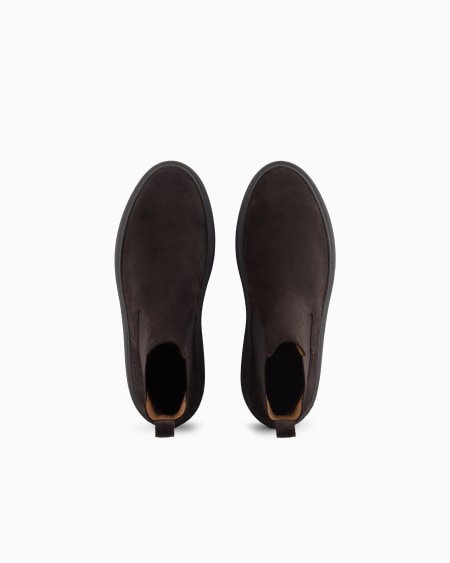 A|x Armani Exchange Suede Ankle Boots