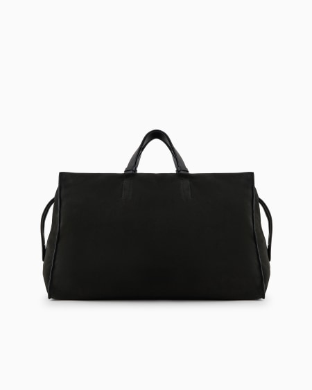 A|x Armani Exchange Suede Duffel Bag