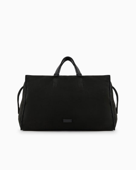 a|x armani exchange Suede duffel bag