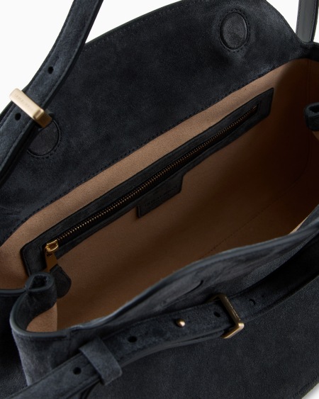 A|x Armani Exchange Suede Handbag