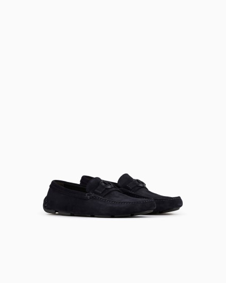 A|x Armani Exchange Suede Loafers