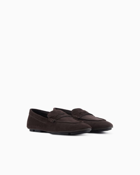 A|x Armani Exchange Suede Loafers