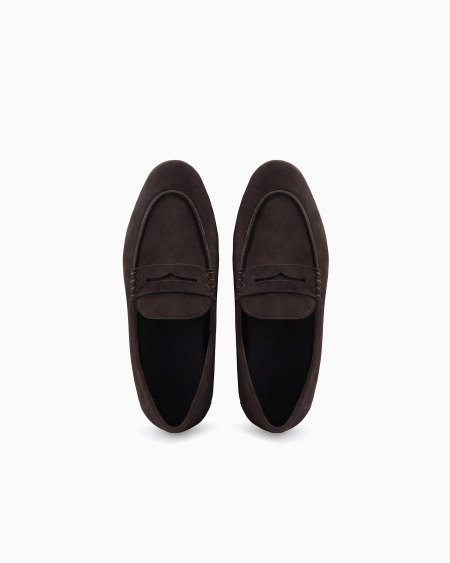 A|x Armani Exchange Suede Loafers