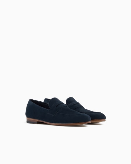 A|x Armani Exchange Suede Loafers
