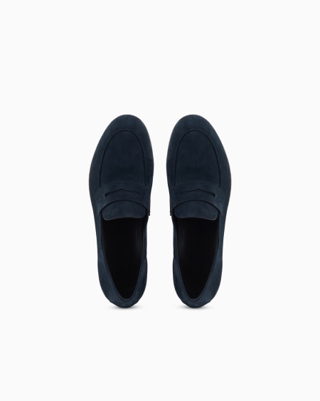 A|x Armani Exchange Suede Loafers