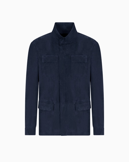 a|x armani exchange Suede safari jacket