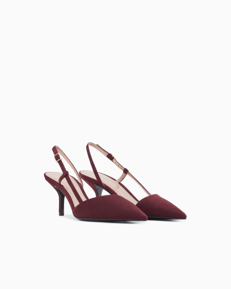 A|x Armani Exchange Suede Slingbacks
