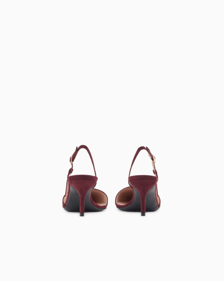 A|x Armani Exchange Suede Slingbacks