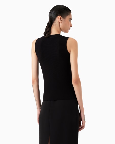 A|x Armani Exchange Top In Ottoman Fabric